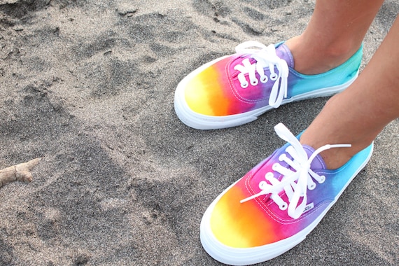 tie dye vans sneakers