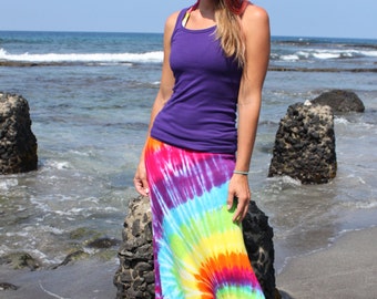 Tie Dye Maxi Skirt Sizes Small Through 3X