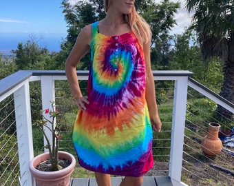 Tie Dye Tank Dress/Nighty | Women's Size Medium