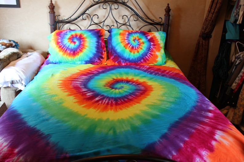 Tie Dye Bed Sheet Set Twin Twin XL Full Queen or King Etsy Australia