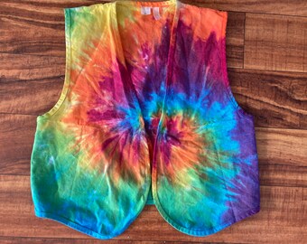 Tie Dye Vest Size XL Kids Adult XS