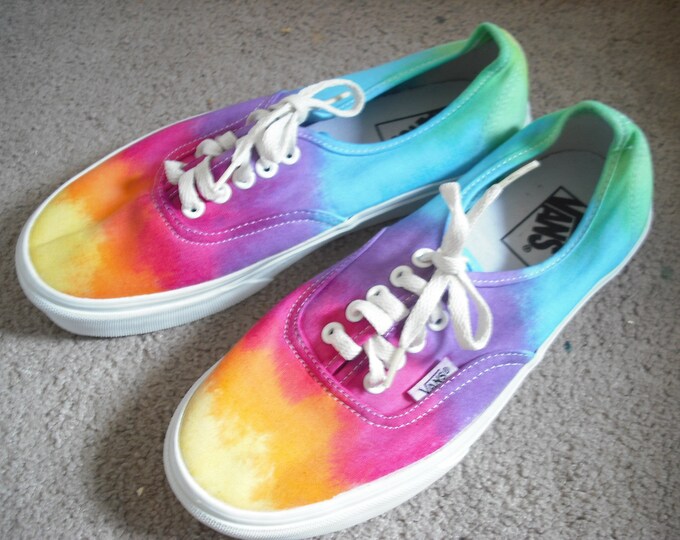 Tie Dye Vans Shoes Reserved for Abby - Etsy
