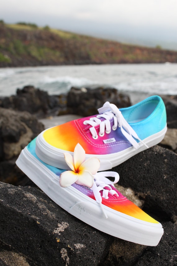 tie dye vans shoes