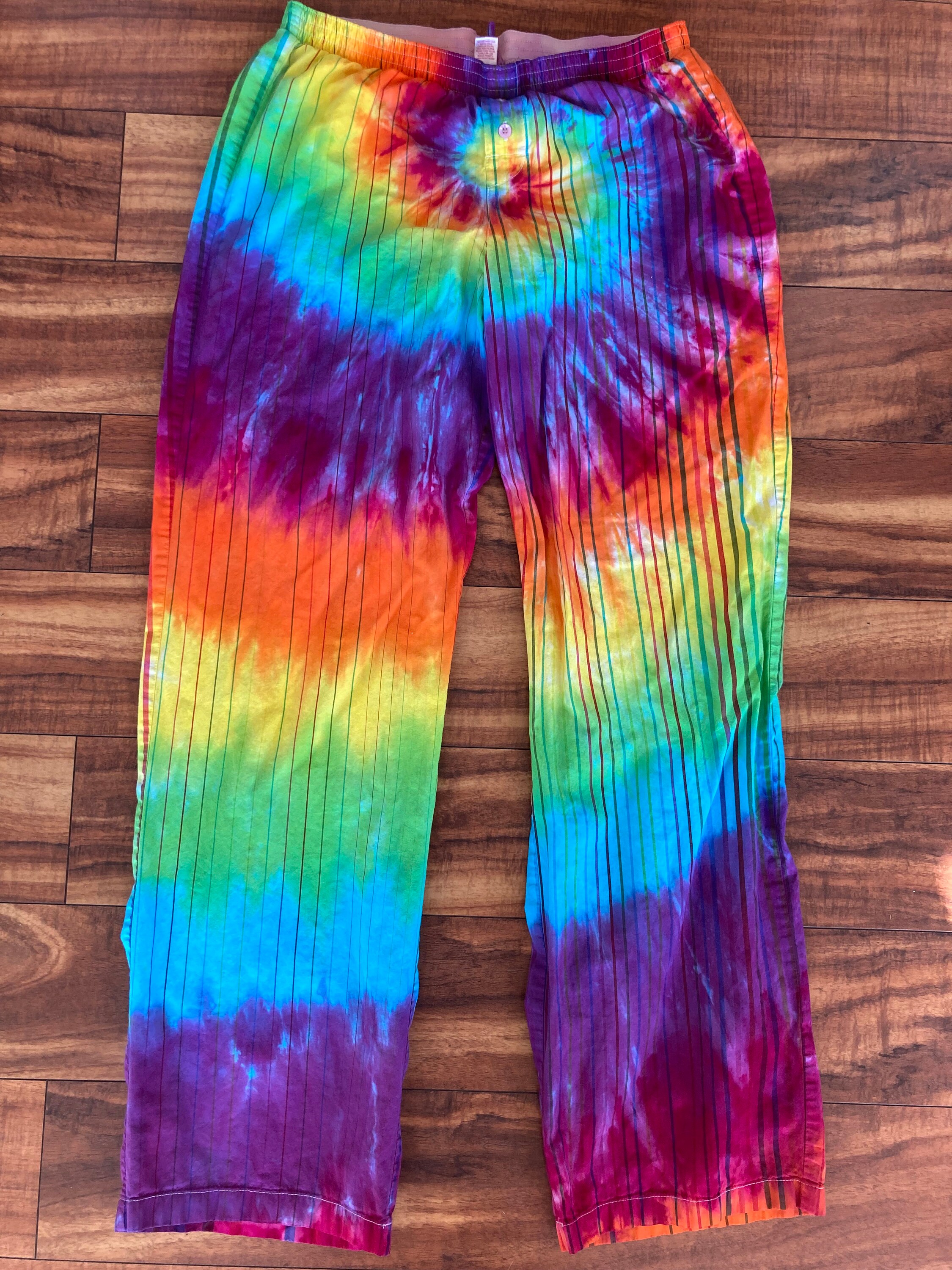 Tie Dye Rainbow Lounge Pants Size Small 