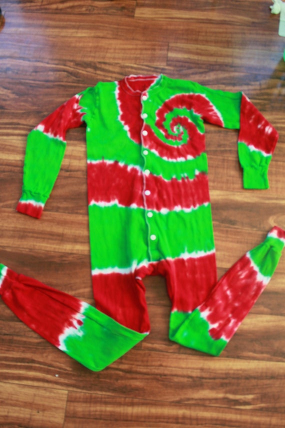 Tie Dye Custom Long Underwear Adult Onesie Unisex Sizes Small through 2XL