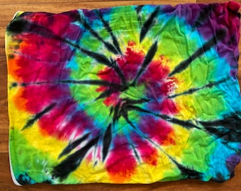 Tie Dye Pillow Protector Standard Size Upcycled