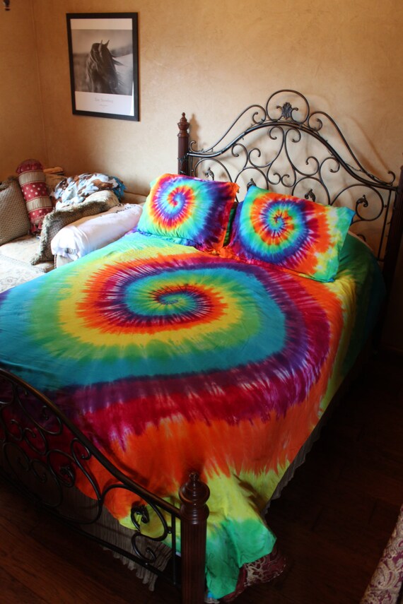 Tie Dye Duvet Comforter Cover Set Twin Full Queen Or Etsy