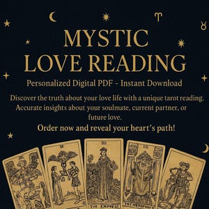 Lectura de Tarot del Amor / Lectura de Tarot Personalizada / Lectura del Zodiaco Personalizada / Lectura Astrológica Personalizada /