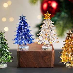 Handmade Stained Glass Christmas Tree,Christmas Tree,Gifts for Her,Glass Miniature Christmas Trees,Christmas Ornaments,Unique Holiday Decor