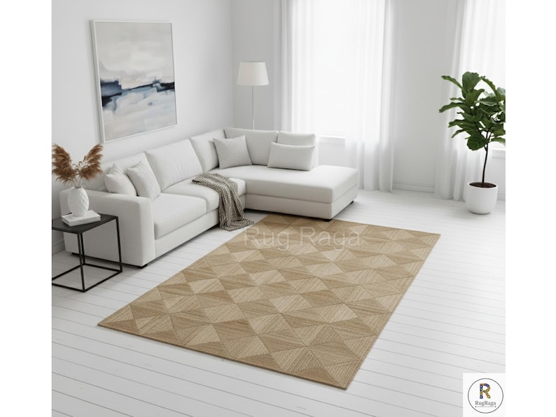 Seagrass Box Rug Sisal Square Boxes Jute Rug Hand Woven Large Natural ...