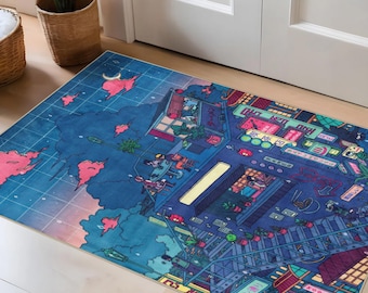 Alfombra de anime: Alfombra de manga personalizada, antideslizante para la decoración de la habitación infantil.