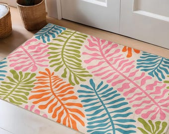 Groovy vloerkleed in jaren 70-stijl: funky retro interieur