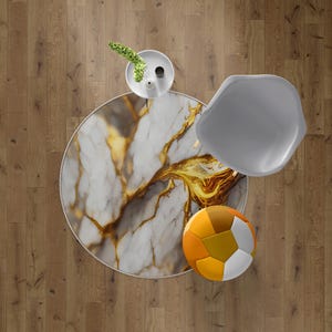 White and Gold Marble Textures For Living Room Rug, Marble Pattern Rug, Charcoal Gray Rug, Gold Marble Rug, Modern Stylish Rugs, White Rug