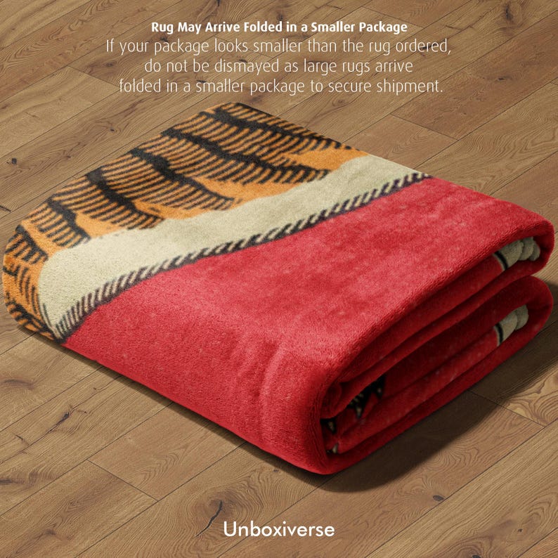 Eclectic Red and Orange Tiger Print Rug for Maximalist Home Decor - Etsy