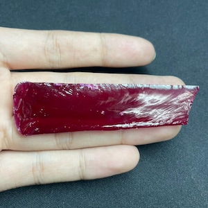178Ct Lab-Created Red Ruby Corundum Rough For Faceting | Corundum Rough