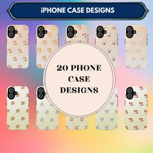 Sublimation Phone Case Design Sublimation Phone Case PNG, Sublimation Phone Case Template Bundle, Phone Sublimation Template, iPhone casing
