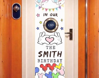Cruise Door Banner | Cruise Decor | Personalized Cruise Door Decor | Canva Template | First Cruise | In Our Cruise Era | Editable Template