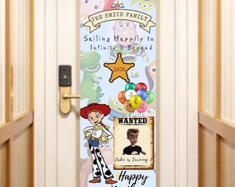Toy Story Cruise Door Banner Editable Canva Template, Disney Cruise Door Decoration, Stateroom Banner, Birthday Banner, Toy Story Download
