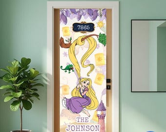Tangled Disney Cruise Door Banner Canva Template | Cruise door decor | Disney cruise magnets | Custom and personalized