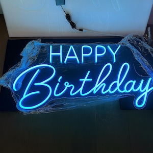 Happy Birthday Neon Sign - Led Neon signs Custom - Happy Birthday sign - Birthday Neon Sign - Custom neon sign - Neon Light Sign!