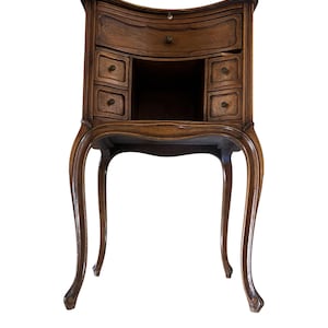 Vintage vanity table made France antique desk solid wood