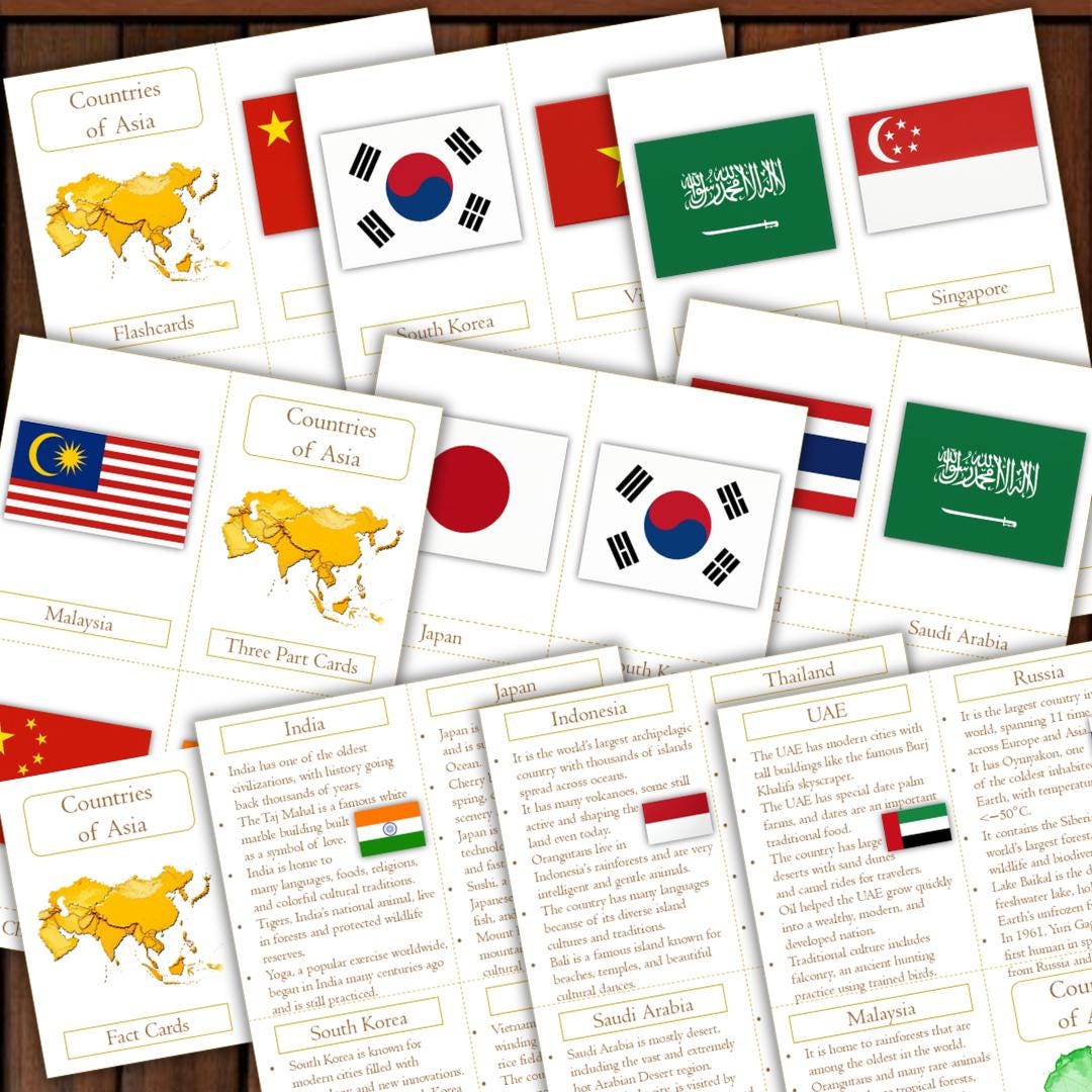 7 Continents Unit Study Printable | Countries Flags Worksheets ...