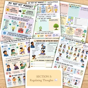 Children Self Regulation Coping Skills Workbook Kids Teens, Calming ...