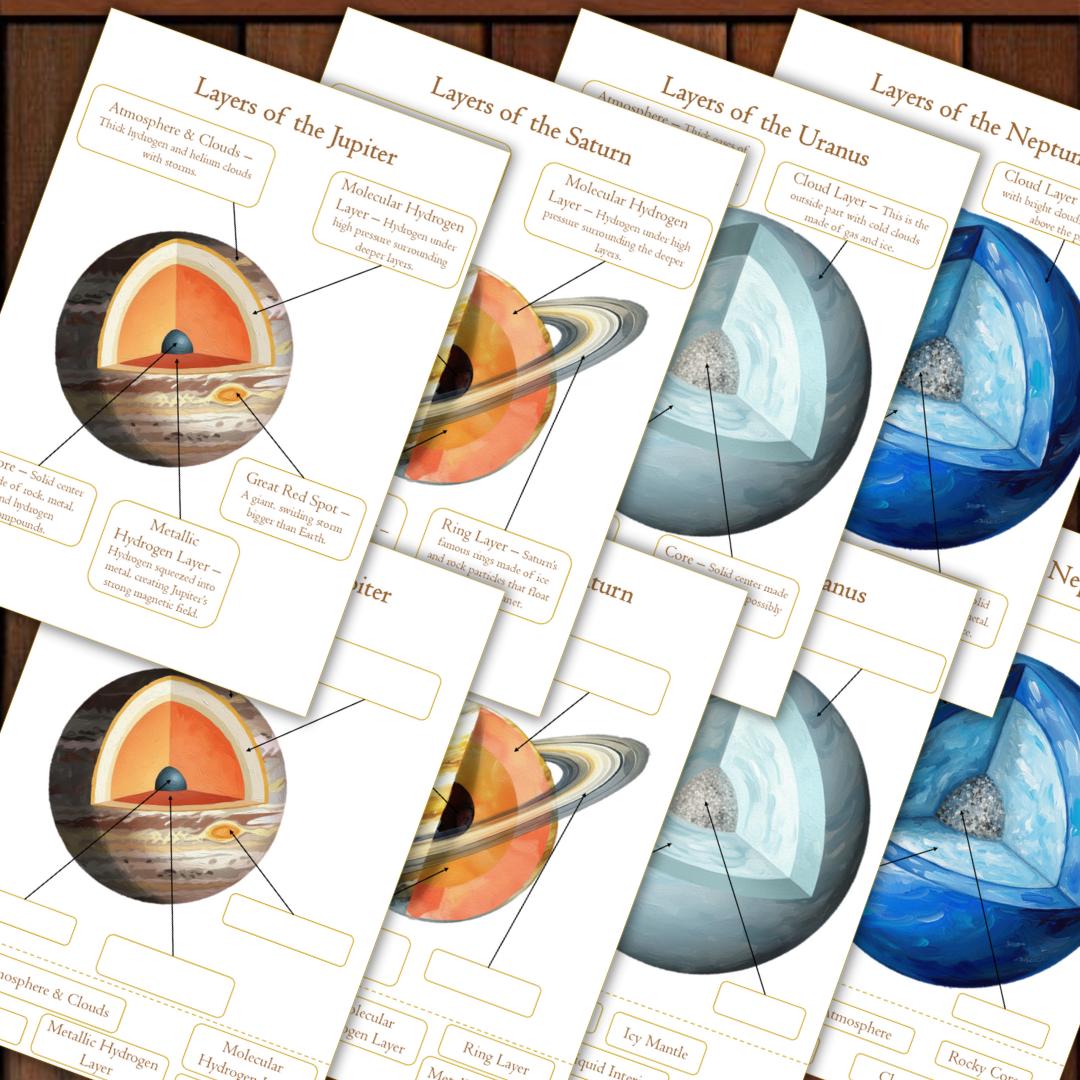 Solar System Discussion Solar System Study Busy Book Kids Ages 3–10 | Printable Space ...