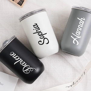 Custom Travel Mug Insulated,Personalized Stainless Tumblers,Wine Tumbler,Stainless Steel Bottle,Bachelorette Party,Bridesmaid Proposal Gift