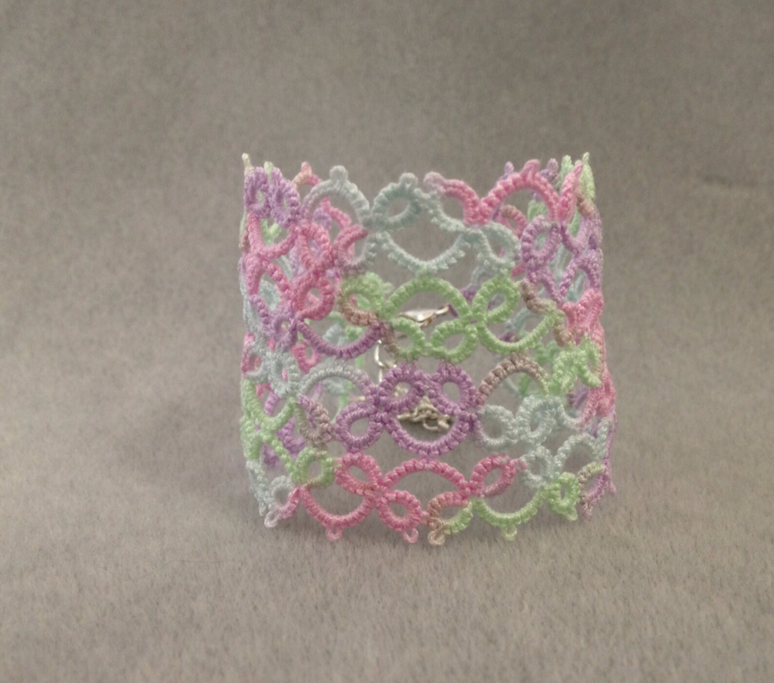 Handmade Shuttle Tatted Lace Bracelet in Pink Purple Blue Etsy