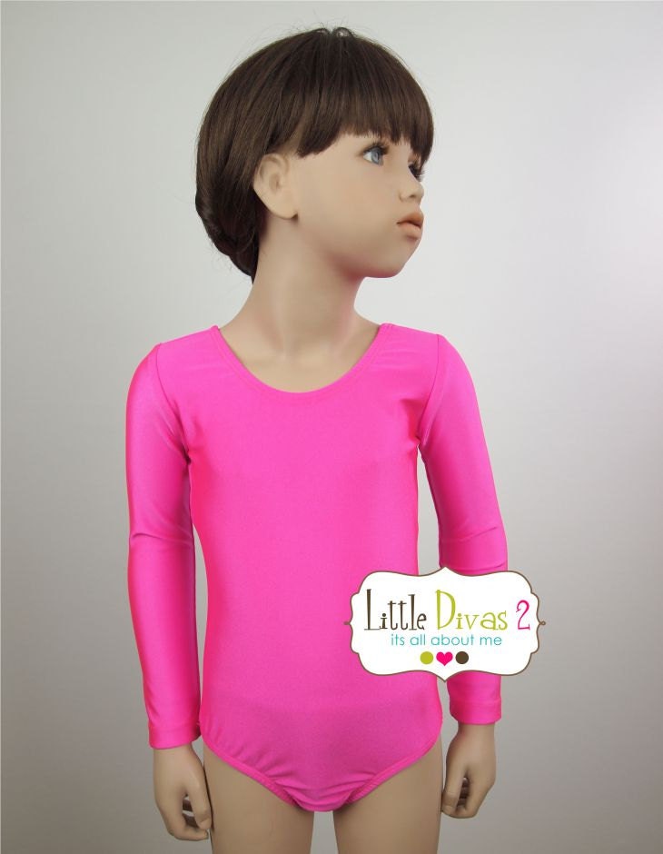 neon pink leotard