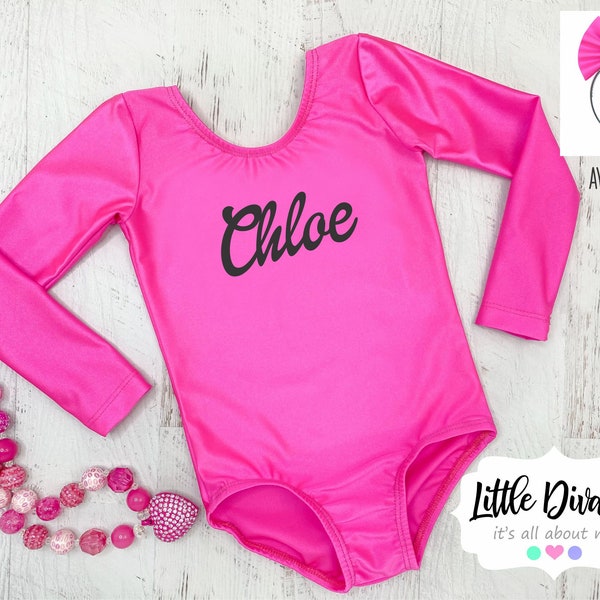 Pink Leotard Kids Etsy