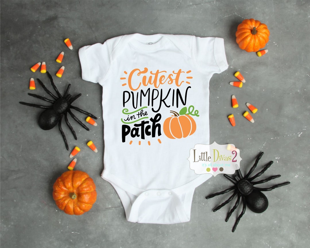 Cutest Pumpkin in the Patch bodysuit...halloween Costume....baby Cute ...