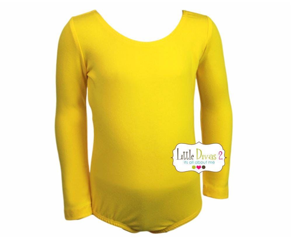 Yellow Leotard (Child)  Long Sleeve Leotard