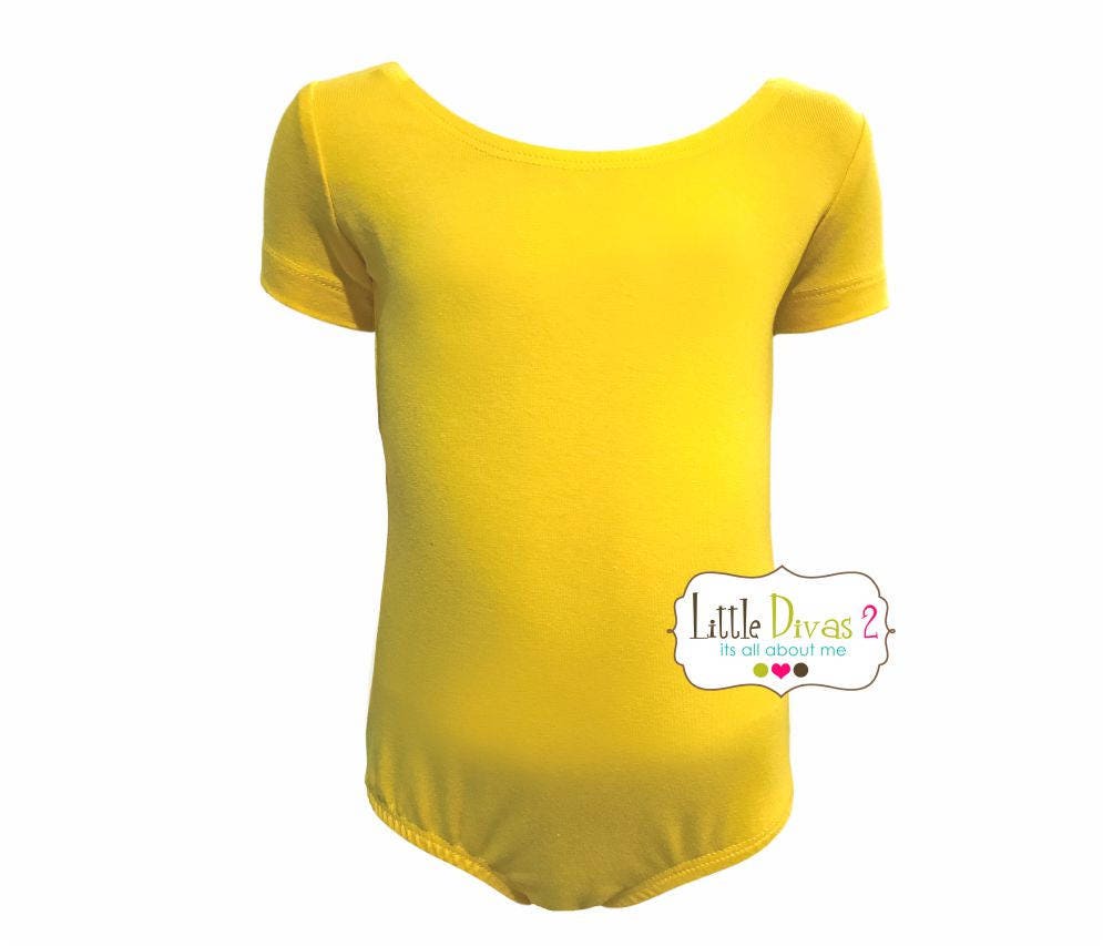 Yellow LeotardBallet Short Sleeve Leotard Children's Etsy