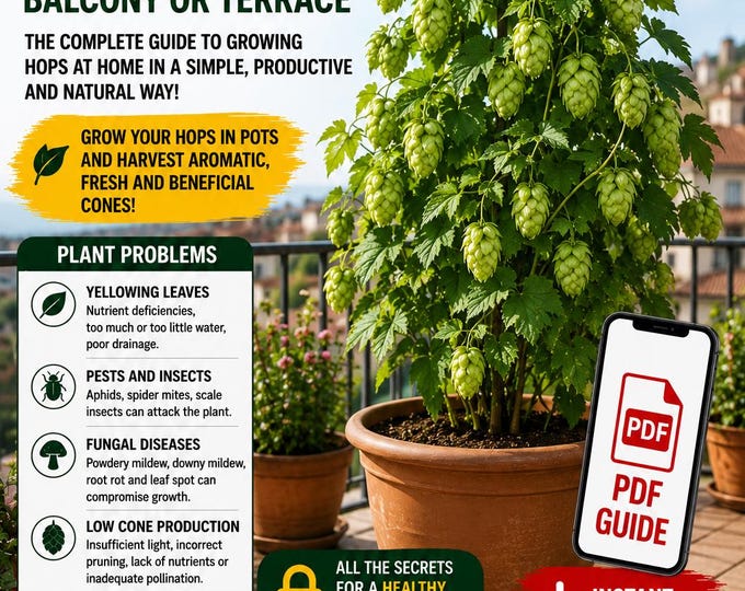 Hops in Pots Guide PDF – Grow Humulus lupulus on a Balcony