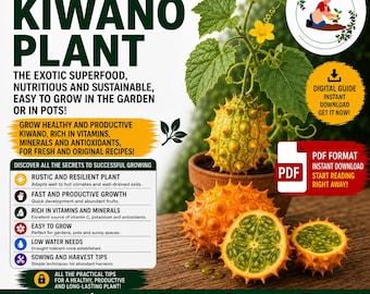 Kiwano Growing Guide PDF | How to Grow Horned Melon in Pots | Balcony Gardening Guide for Exotic Fruits and Urban Gardens