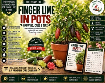 How to Grow Finger Lime in Pots | Complete Finger Lime Growing Guide | Australian Finger Lime Tree | From Planting to Fruit & Harvest