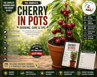Grow Cherry Tree in Pots – Complete Cherry Tree Care Guide | Balcony Cherry Growing, Container Fruit Tree Guide, Sweet Cherry Harvest Tips