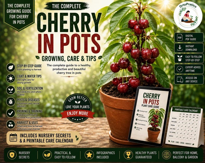 Grow Cherry Tree in Pots – Complete Cherry Tree Care Guide | Balcony Cherry Growing, Container Fruit Tree Guide, Sweet Cherry Harvest Tips