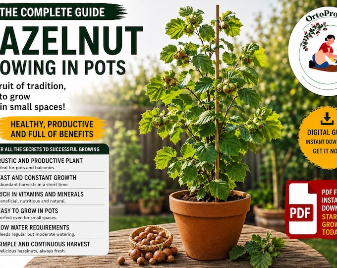 Hazelnut Tree Growing Guide PDF | How to Grow Corylus Avellana in Pots | Complete Care, Pruning & Hazelnut Harvest