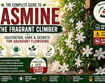 Jasmine Care Guide PDF | How to Grow Jasmine in Pot | Balcony Plant Care | Pruning Watering Tips | No Physical Plant