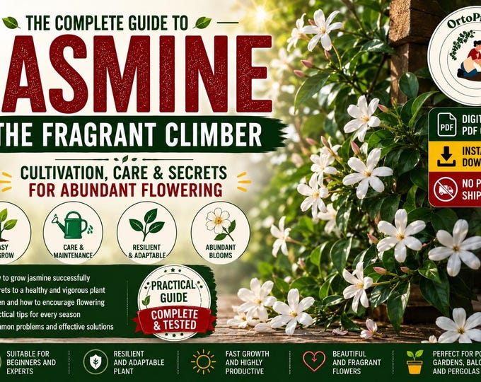 Jasmine Care Guide PDF | How to Grow Jasmine in Pot | Balcony Plant Care | Pruning Watering Tips | No Physical Plant