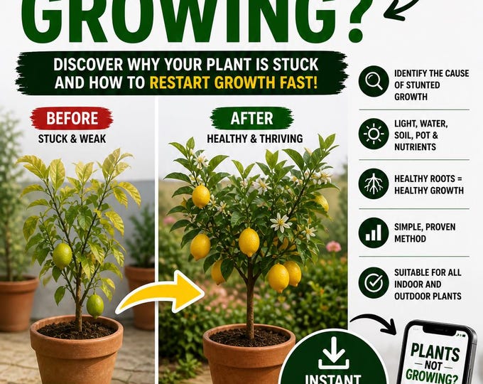 Plants Not Growing Guide PDF – Stunted Growth, Plant Not Growing & Plant Growth Problems