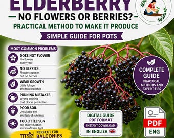 Elderberry Growing Guide in Pots | Boost Flowers & Berries | Easy Container Gardening Method ita/eng