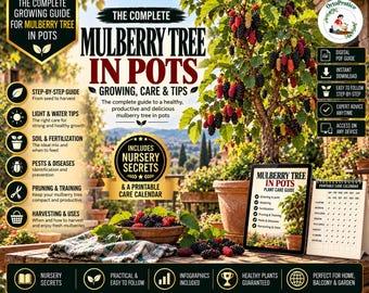 Mulberry Tree Growing Guide – How to Grow Mulberries in Pots & Containers | Propagation, Pruning, Care ,Harvesting