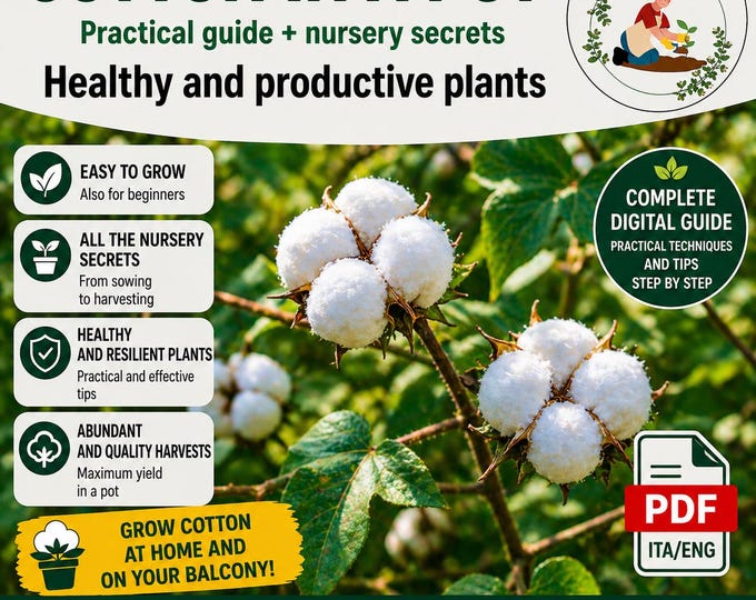 Cotton in Pots Guide | Grow on Balcony | Easy Container Gardening | Ornamental Plant PDF Download