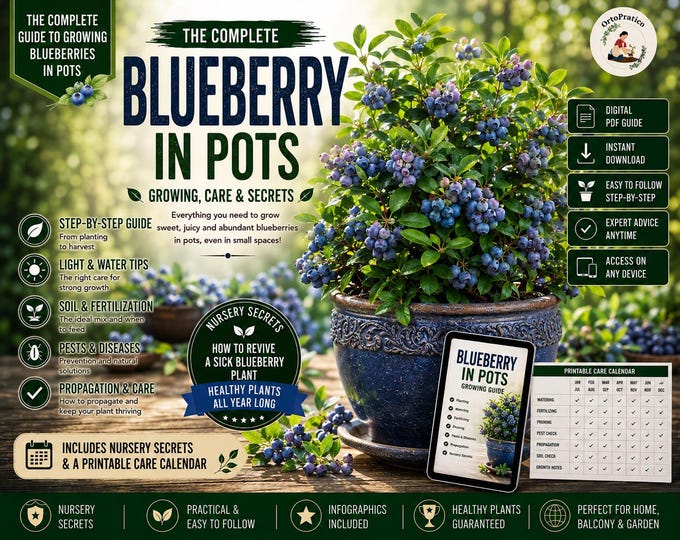 Grow Blueberries in Pots Complete Guide – Blueberry Plants Care, Soil Mix, Fertilizer, Pruning, Pest Control, Bigger Harvest Method