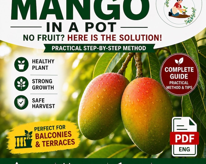 Mango Growing Guide PDF – How to Grow Mango in Pots, Pruning, Watering & Fruit Production Tips