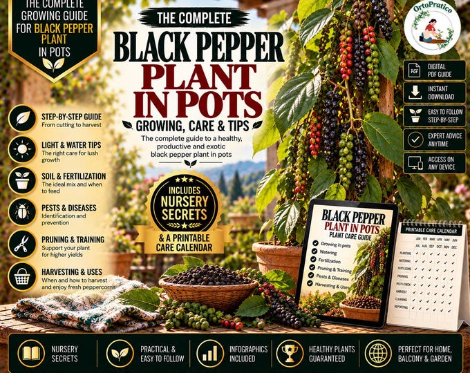 Black Pepper Growing Guide – How to Grow Black Pepper in Pots & Containers | Piper nigrum Care, Propagation, Pruning / Harvesting